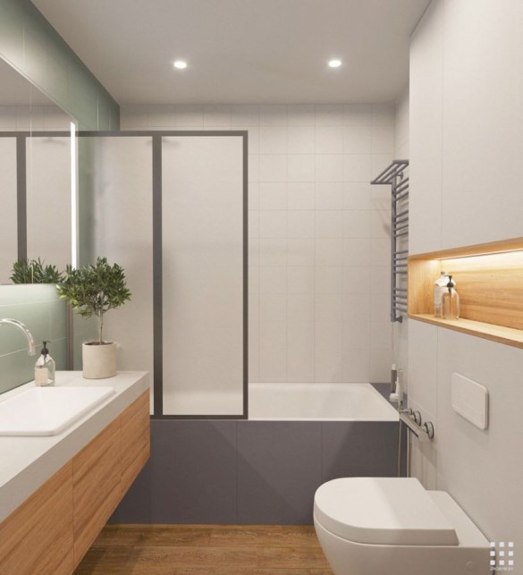 Lựa chọn thiết kế tối giản và áp dụng cho phòng tắm của bạn